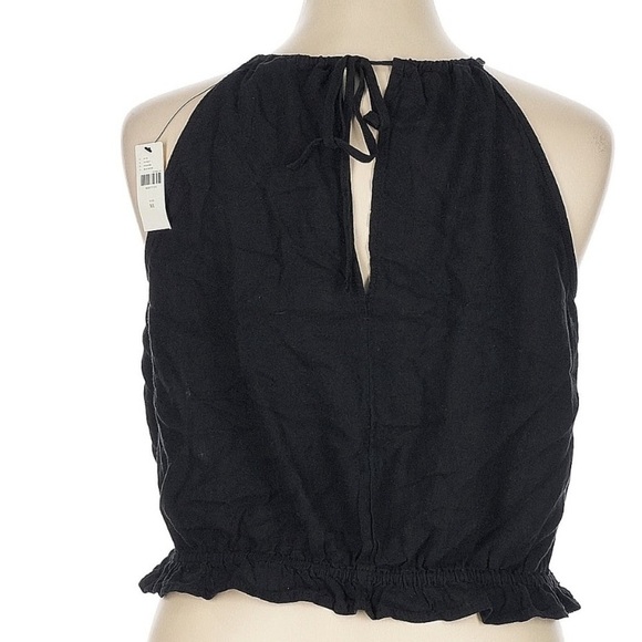 Anthropologie Pilcro Cropped Linen Halter Top, - Picture 6 of 10